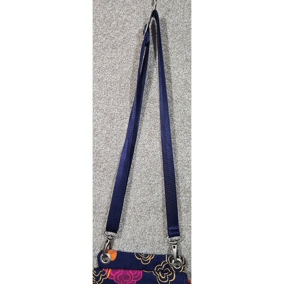 Haiku Canvas Crossbody Purse Organizer Pockets Adjustable Strap Floral Medium Sz - Picture 12 of 16